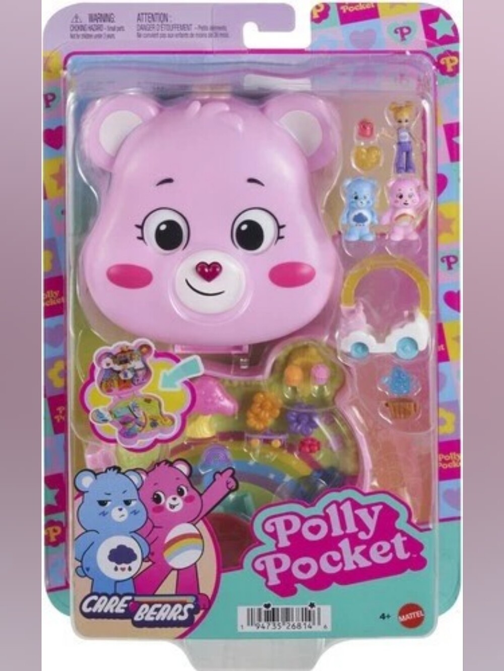 Mattel Polly Pocket x Care Bear Compact Playset